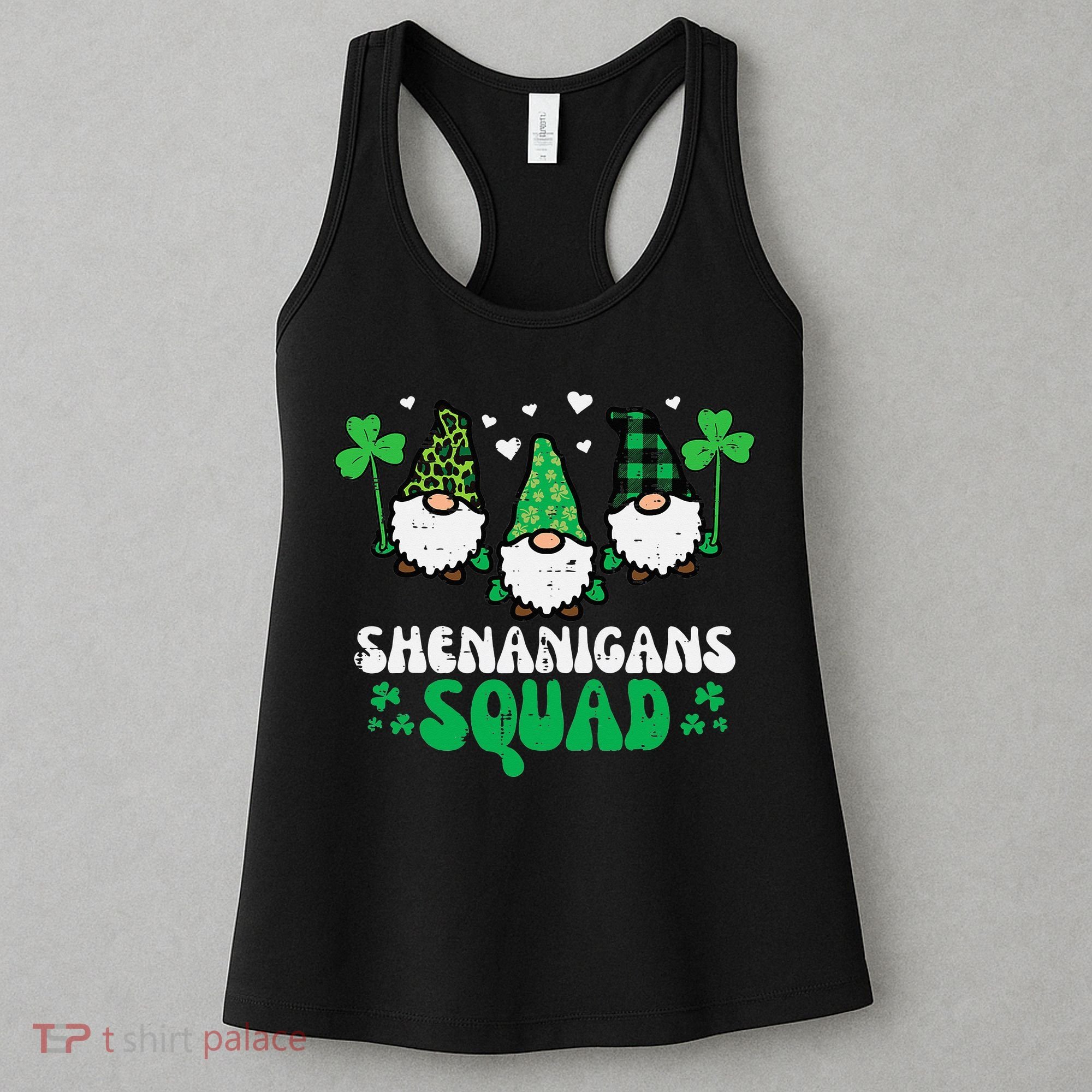 St Patricks Day Gnomes Shenanigans Squad Women's Tank Top