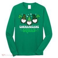 St Patricks Day Gnomes Shenanigans Squad Long Sleeve Shirt thumb 0