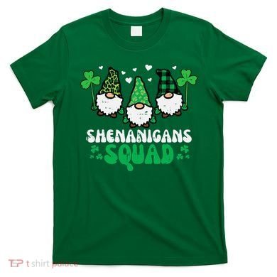 St Patricks Day Gnomes Shenanigans Squad T-Shirt