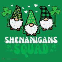 St Patricks Day Gnomes Shenanigans Squad Button thumb 1