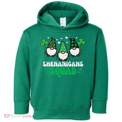 St Patricks Day Gnomes Shenanigans Squad Toddler Hoodie