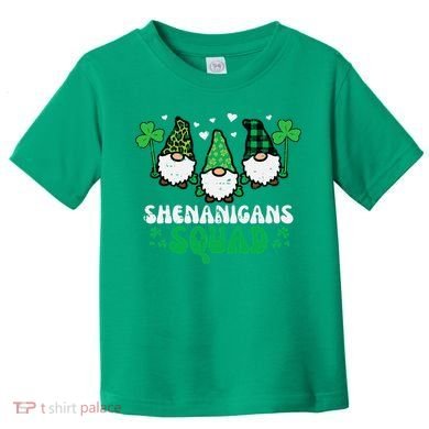 St Patricks Day Gnomes Shenanigans Squad Toddler T-Shirt