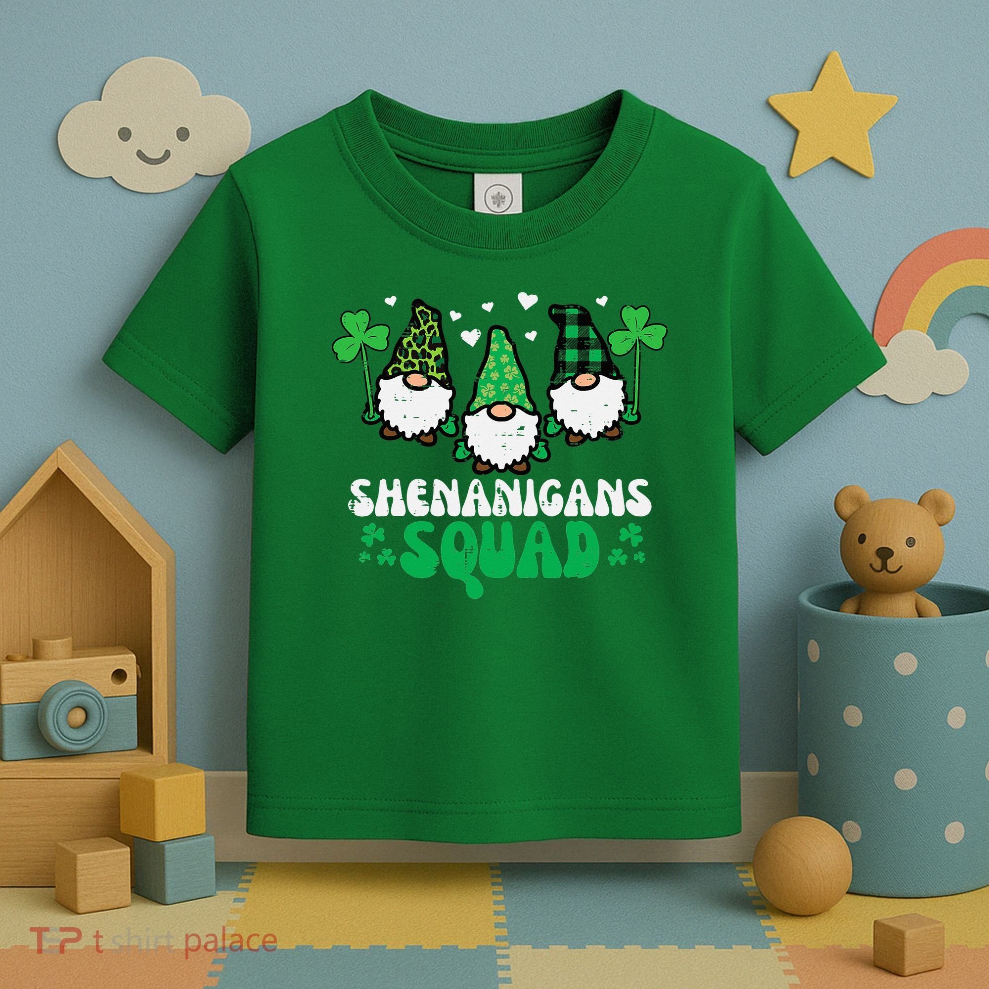 St Patricks Day Gnomes Shenanigans Squad Toddler T-Shirt