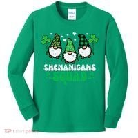 St Patricks Day Gnomes Shenanigans Squad Kids Long Sleeve Shirt thumb 0