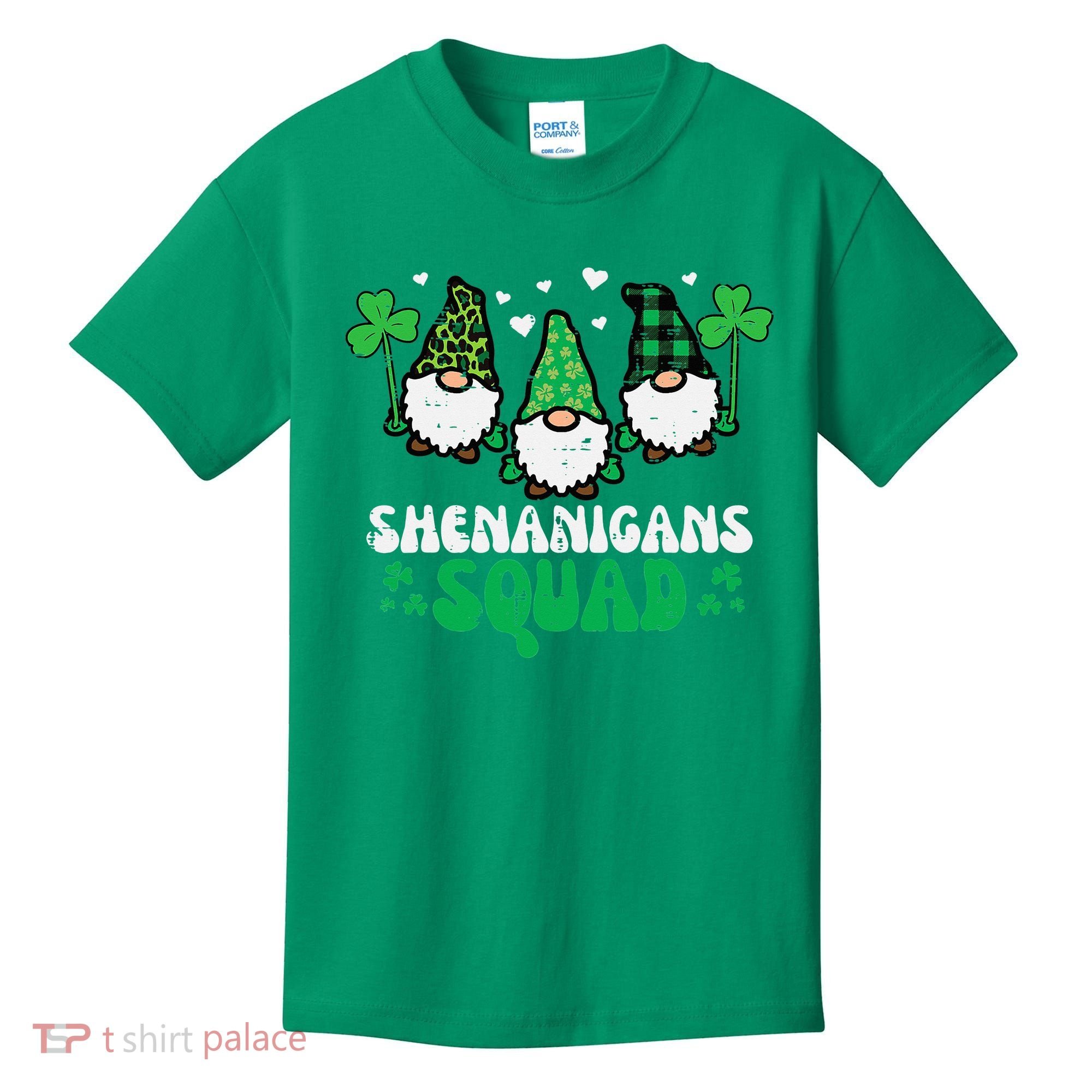 St Patricks Day Gnomes Shenanigans Squad Kids T-Shirt