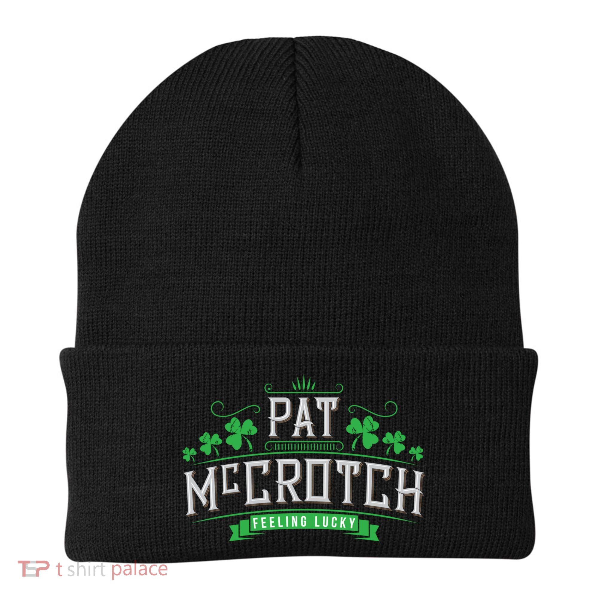 St Patricks Day, Funny St Patricks Day, Pat McCrotch Beanie