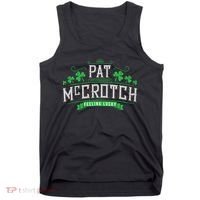 St Patricks Day, Funny St Patricks Day, Pat McCrotch Tank Top thumb 0