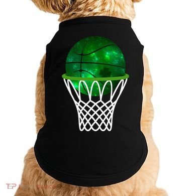 St Patricks Day Shamrock Basketball Irish Doggie Tank