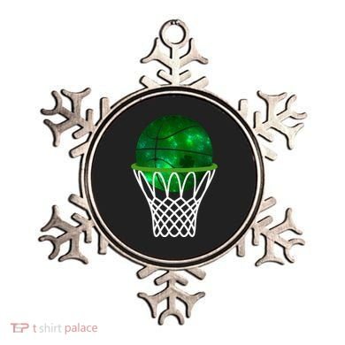 St Patricks Day Shamrock Basketball Irish Ornament