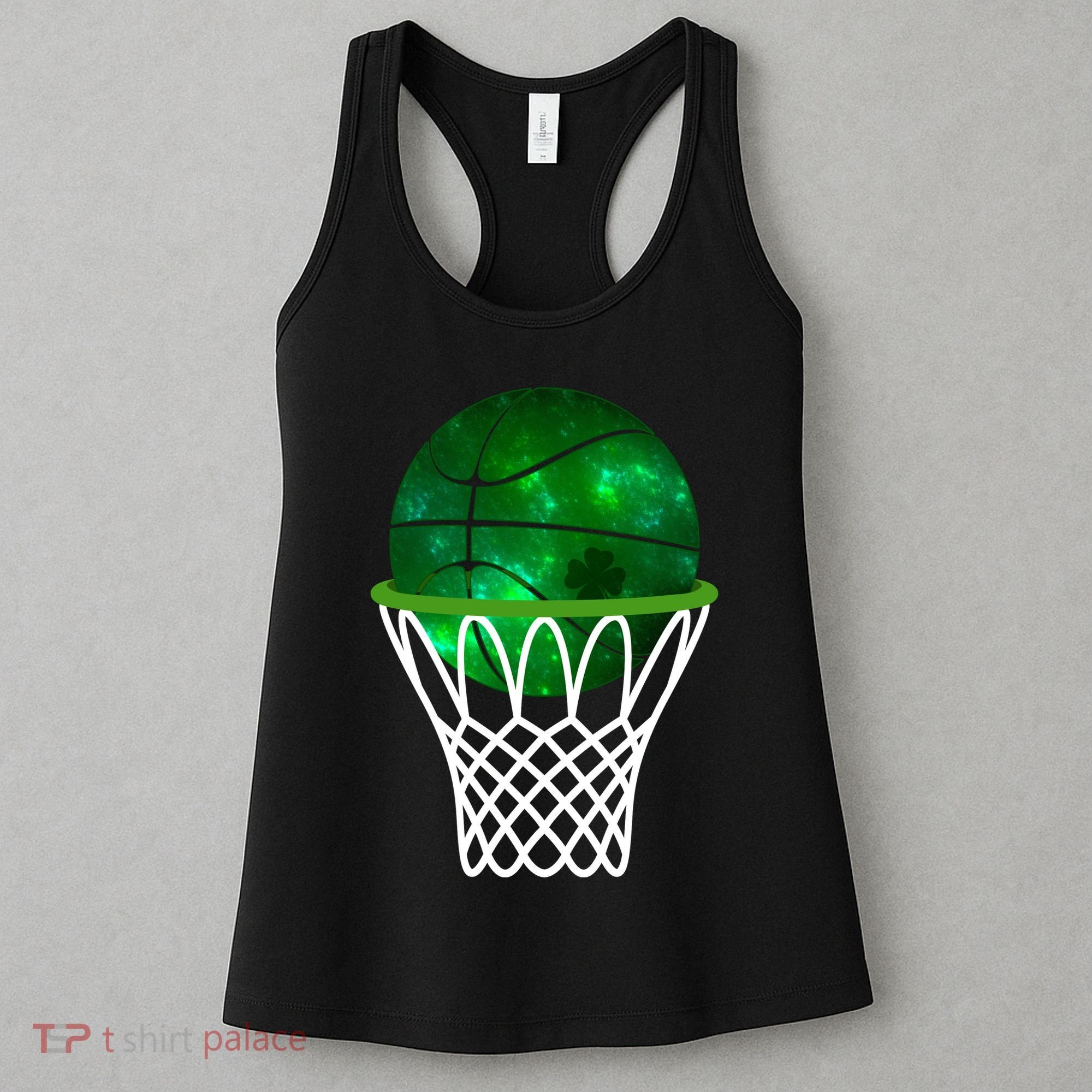 St Patricks Day Shamrock Basketball Irish Women's Tank Top