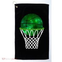 St Patricks Day Shamrock Basketball Irish Golf Towel thumb 0