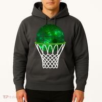 St Patricks Day Shamrock Basketball Irish Hoodie thumb 2