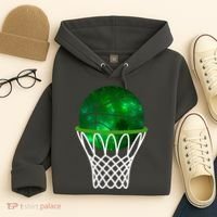St Patricks Day Shamrock Basketball Irish Hoodie thumb 4