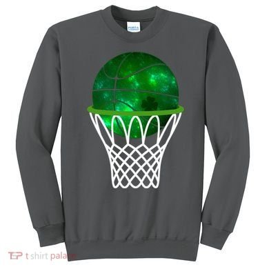 St Patricks Day Shamrock Basketball Irish Sweatshirt