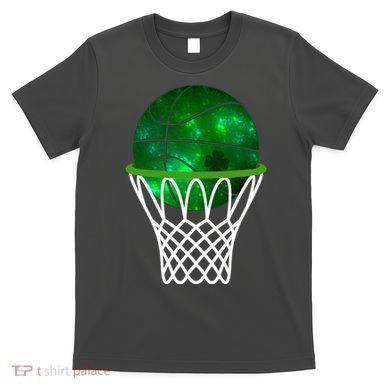 St Patricks Day Shamrock Basketball Irish T-Shirt