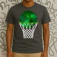St Patricks Day Shamrock Basketball Irish T-Shirt thumb 3