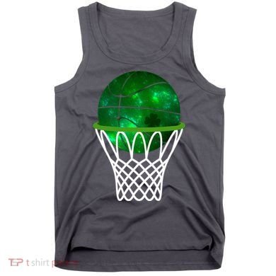 St Patricks Day Shamrock Basketball Irish Tank Top