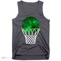 St Patricks Day Shamrock Basketball Irish Tank Top thumb 0