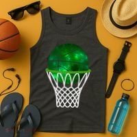 St Patricks Day Shamrock Basketball Irish Tank Top thumb 4