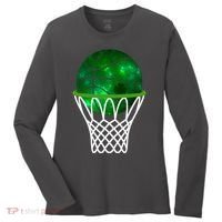 St Patricks Day Shamrock Basketball Irish Women's Long Sleeve Shirt thumb 0