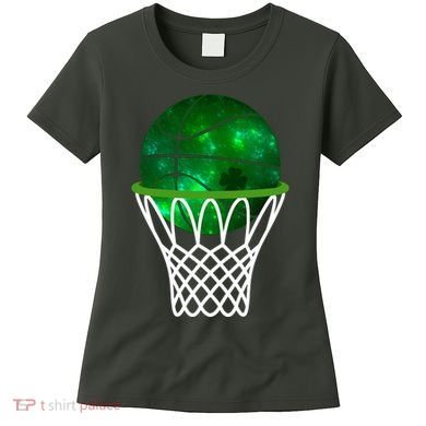 St Patricks Day Shamrock Basketball Irish Women's T-Shirt