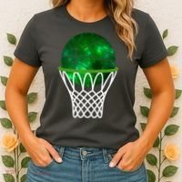 St Patricks Day Shamrock Basketball Irish Women's T-Shirt thumb 2