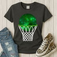 St Patricks Day Shamrock Basketball Irish Women's T-Shirt thumb 3