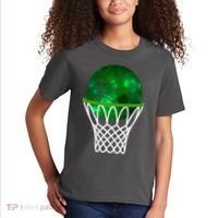St Patricks Day Shamrock Basketball Irish Kids T-Shirt thumb 2