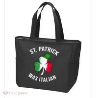 St Patricks Day, St Patrick Was Italian, Irish Shamrock Tote Bag thumb 3