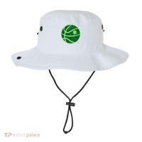 St Patrick's Day Lucky Shamrock Paint Splat Basketball Bucket Hat thumb 0