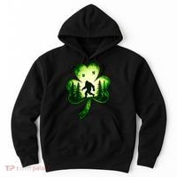 St Patricks Day Bigfoot Sasquatch Irish Clover Shamrock Hoodie thumb 0