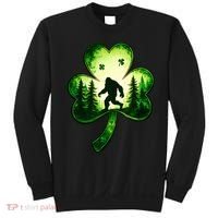 St Patricks Day Bigfoot Sasquatch Irish Clover Shamrock Sweatshirt thumb 0