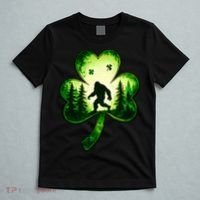 St Patricks Day Bigfoot Sasquatch Irish Clover Shamrock T-Shirt thumb 5