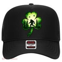 St Patricks Day Bigfoot Sasquatch Irish Clover Shamrock Hat thumb 0