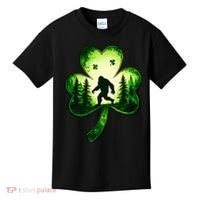 St Patricks Day Bigfoot Sasquatch Irish Clover Shamrock Kids T-Shirt thumb 0