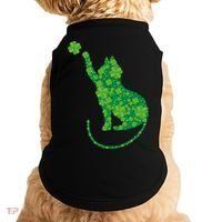 St Patricks Day, Cat St Patricks Day, Cat Shamrock Doggie Tank thumb 0