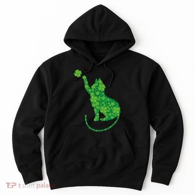 St Patricks Day, Cat St Patricks Day, Cat Shamrock Hoodie