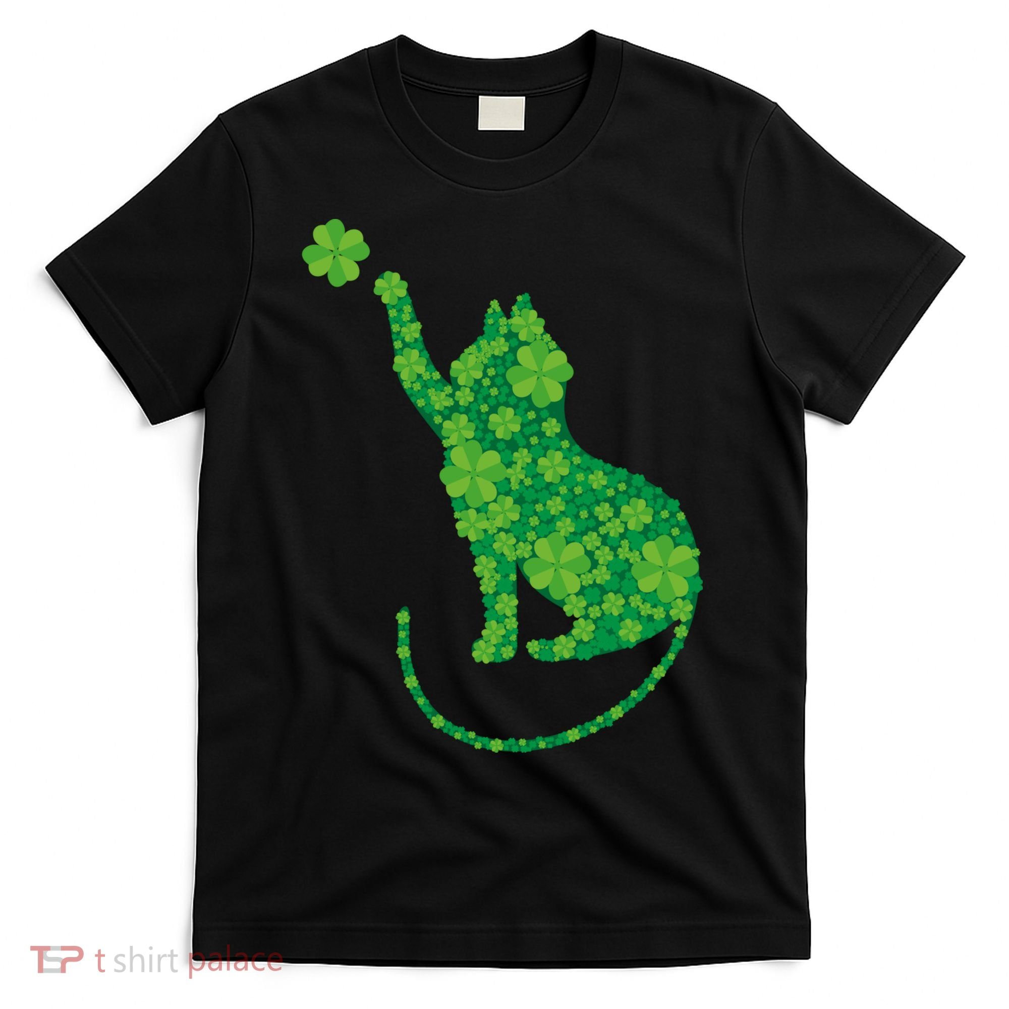 St Patricks Day, Cat St Patricks Day, Cat Shamrock T-Shirt