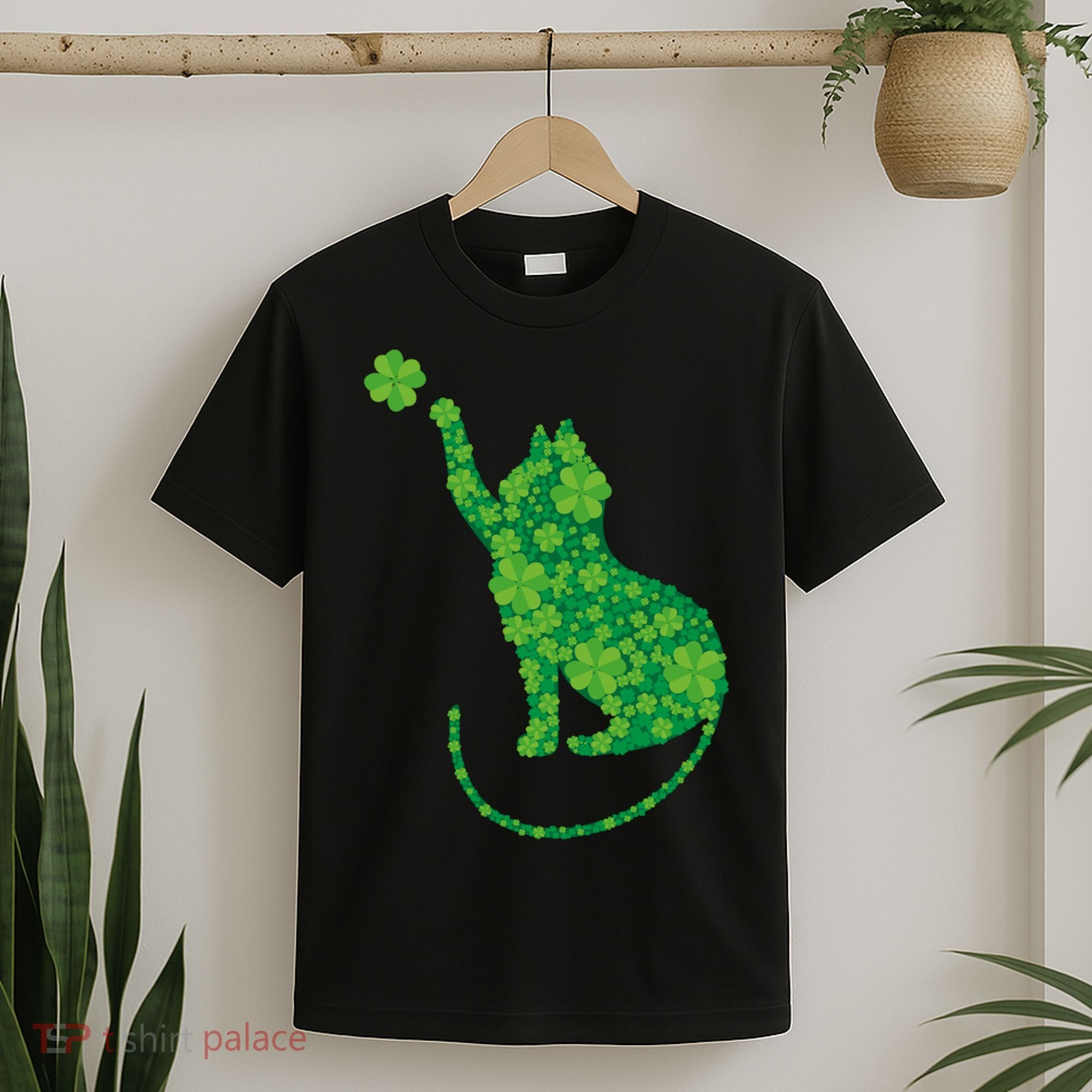 St Patricks Day, Cat St Patricks Day, Cat Shamrock T-Shirt