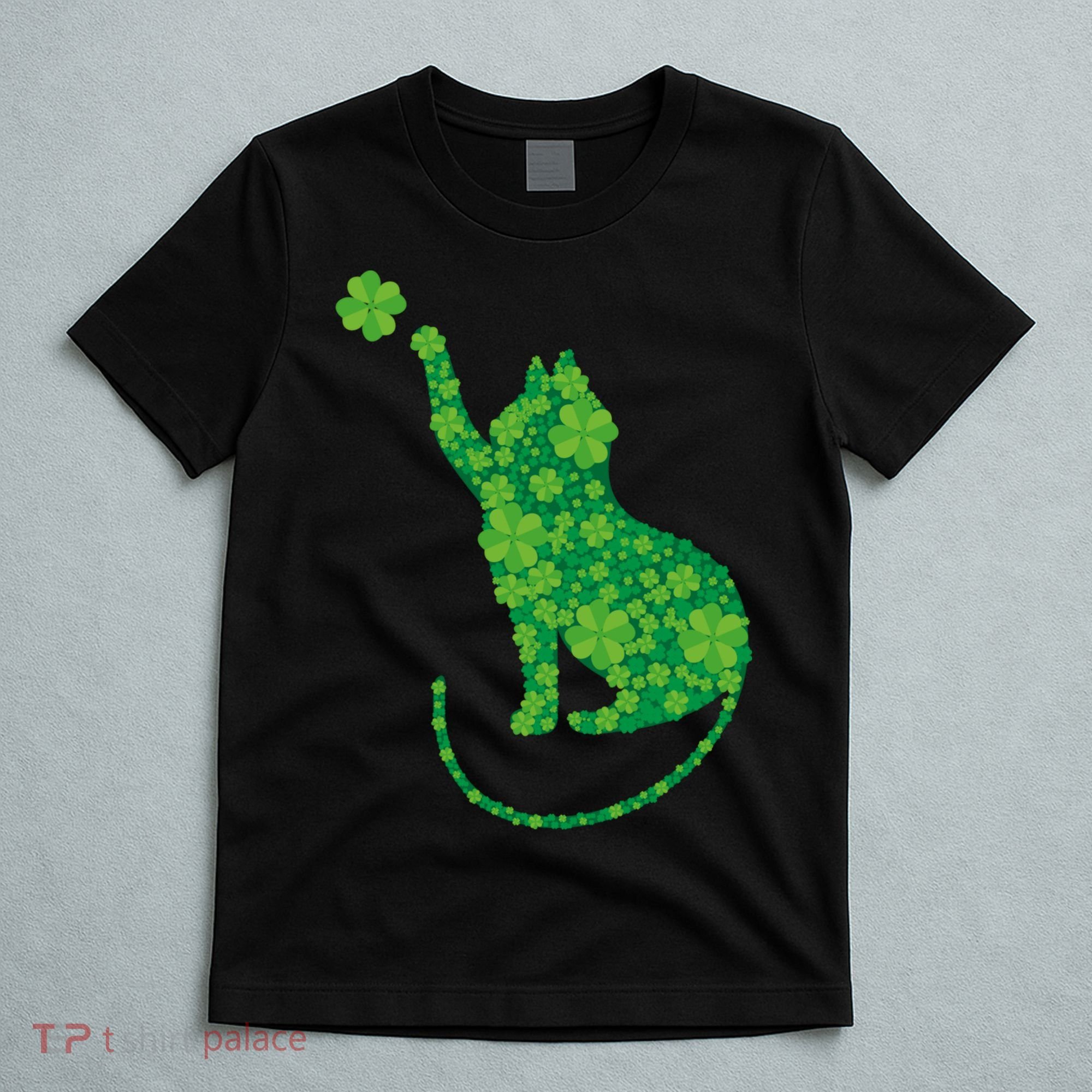 St Patricks Day, Cat St Patricks Day, Cat Shamrock T-Shirt