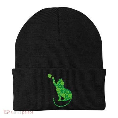 St Patricks Day, Cat St Patricks Day, Cat Shamrock Beanie