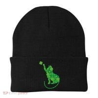 St Patricks Day, Cat St Patricks Day, Cat Shamrock Beanie thumb 0