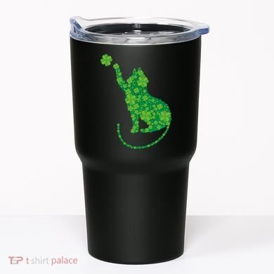 St Patricks Day, Cat St Patricks Day, Cat Shamrock Tumbler