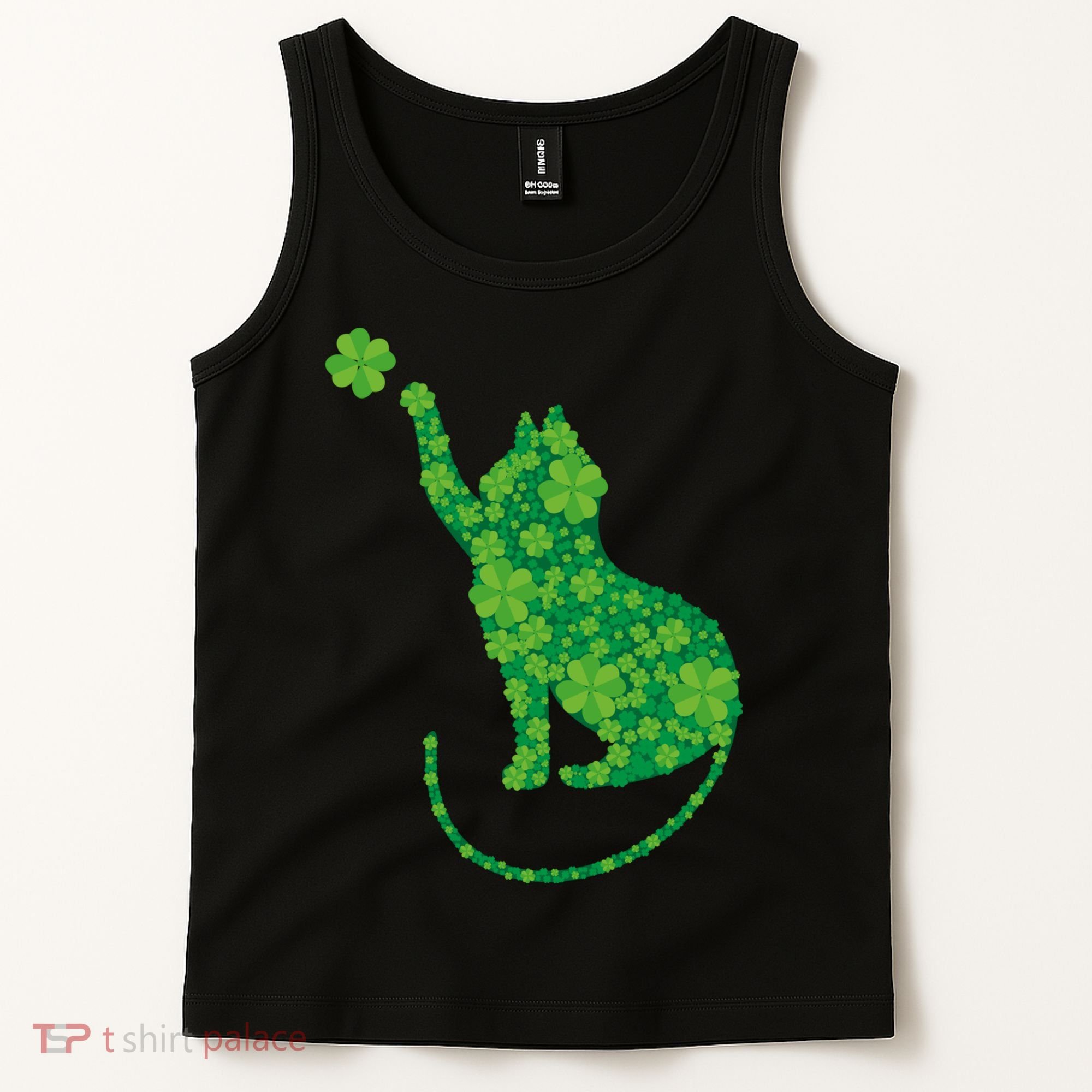 St Patricks Day, Cat St Patricks Day, Cat Shamrock Tank Top