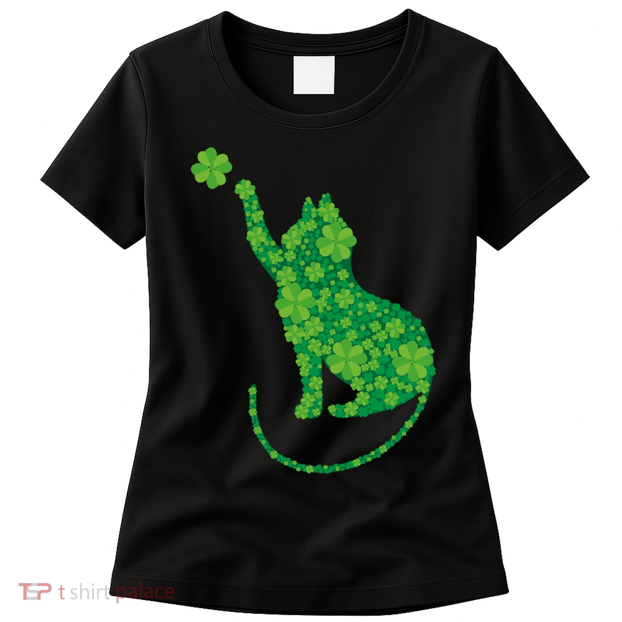 St Patricks Day, Cat St Patricks Day, Cat Shamrock Women's T-Shirt