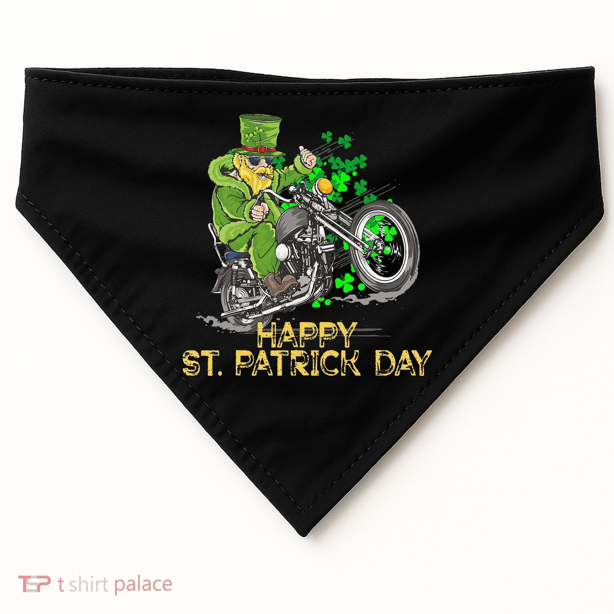 St Patricks Day For Motorcycle Bike Biker Rider USA-Made Doggie Bandana
