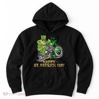 St Patricks Day For Motorcycle Bike Biker Rider Hoodie thumb 0