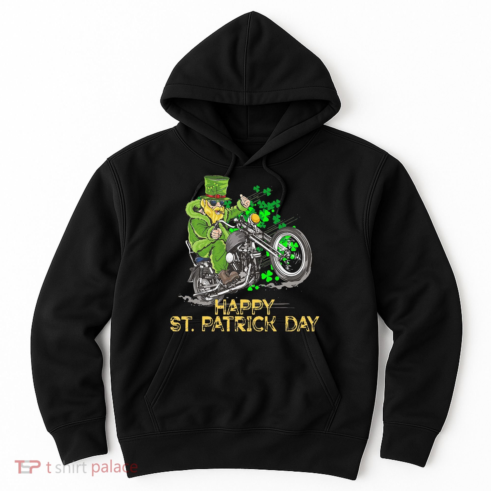 St Patricks Day For Motorcycle Bike Biker Rider Hoodie