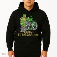 St Patricks Day For Motorcycle Bike Biker Rider Hoodie thumb 2