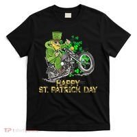 St Patricks Day For Motorcycle Bike Biker Rider T-Shirt thumb 0